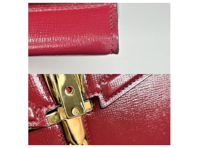 Borsa Gucci Sylvie da donna Bianco Rosso - vista 8