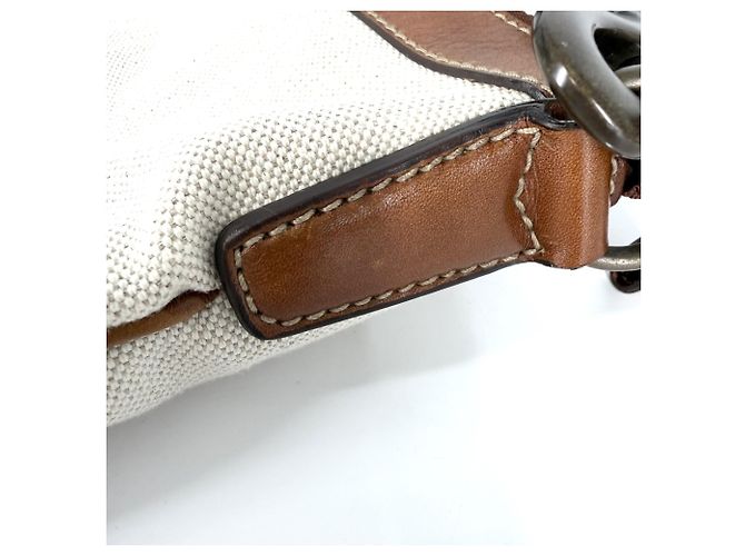 Borsa a tracolla Gucci da donna Marrone Bianco Beige - vista 10