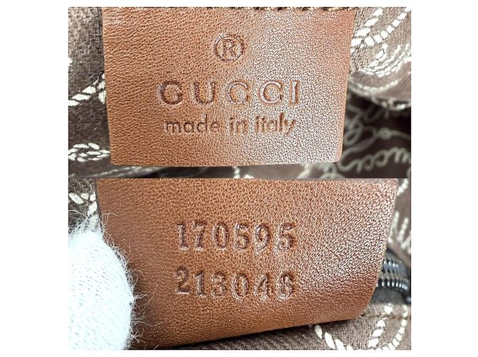 Borsa a tracolla Gucci da donna Marrone Bianco Beige - vista 5