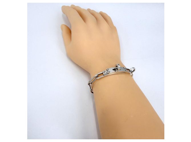 Hermès Bracciale con charm Hermes Silver 925 Argento - vista 3