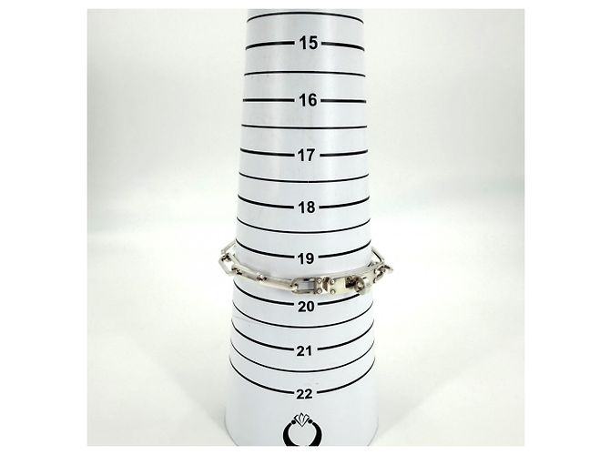 Hermès Bracciale con charm Hermes Silver 925 Argento - vista 5
