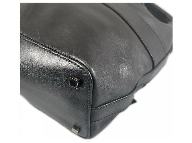 Borsa a mano Gucci in pelle nera e bianca Nero Bianco - vista 12