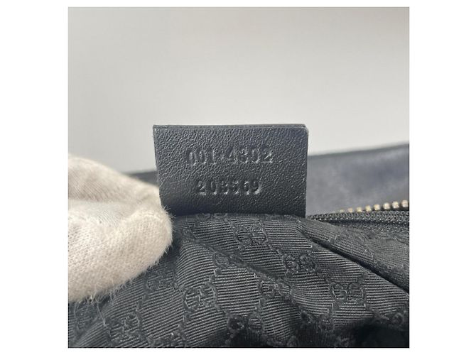 Borsa a mano Gucci in pelle nera e bianca Nero Bianco - vista 16
