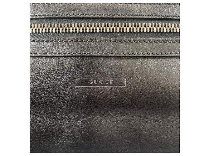 Borsa a mano Gucci in pelle nera e bianca Nero Bianco - vista 5