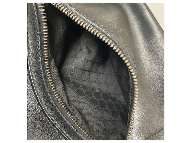 Borsa a mano Gucci in pelle nera e bianca Nero Bianco - vista 8
