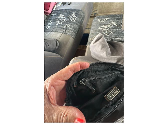 Necessaire Prada in Nylon Nero - vista 5