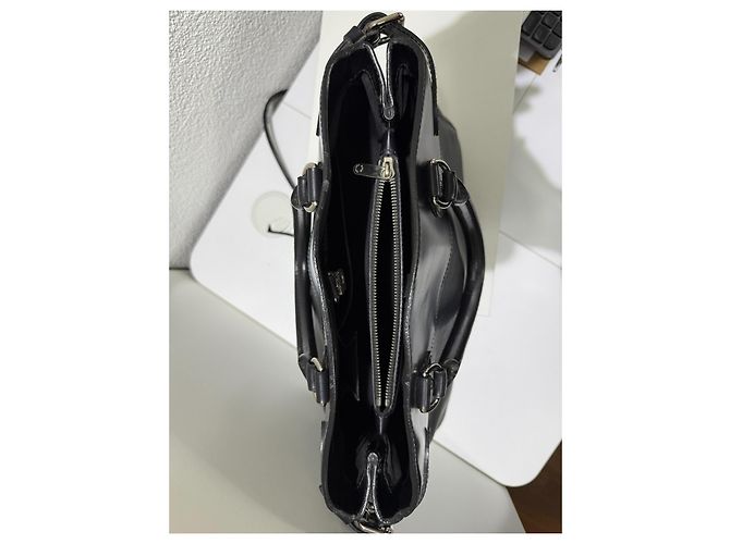 Louis Vuitton Passy PM Borsa a mano in pelle Epi Nera Nero Silver hardware - vista 13