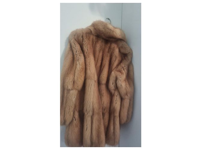 Abrigo Fendi de piel de visón Marrón claro - vista 3