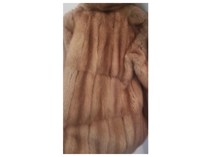 Abrigo Fendi de piel de visón Marrón claro - vista 5