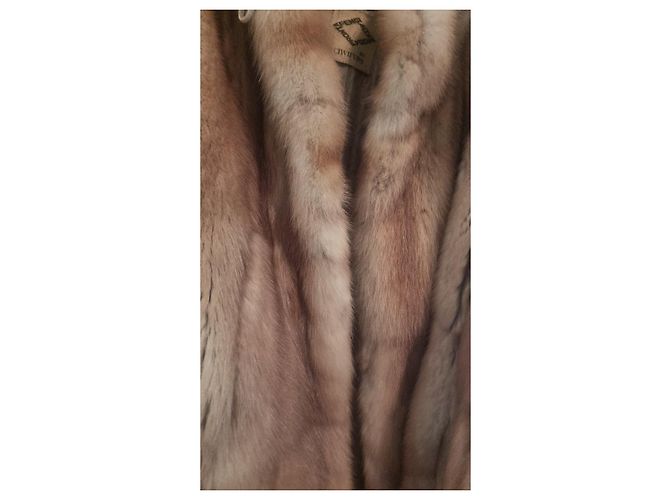 Abrigo Fendi de piel de visón Marrón claro - vista 6