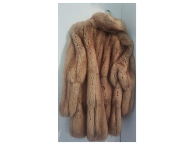 Abrigo Fendi de piel de visón Marrón claro - vista 7