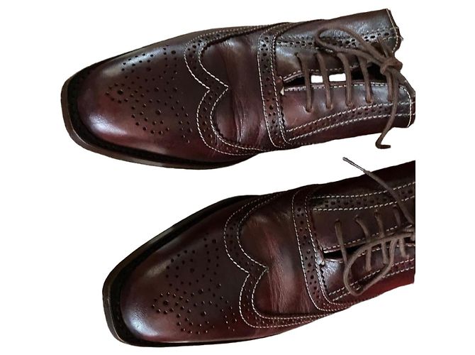 Heschung Richelieu en cuir marron - vue 2