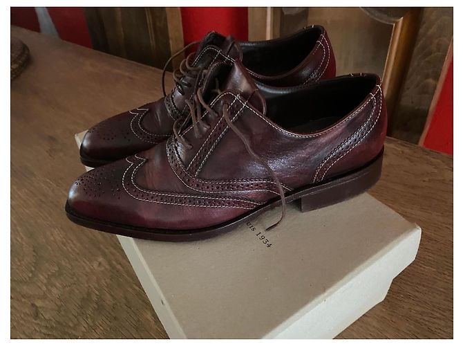 Heschung Richelieu en cuir marron - vue 12