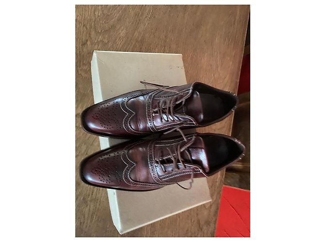 Heschung Richelieu en cuir marron - vue 13