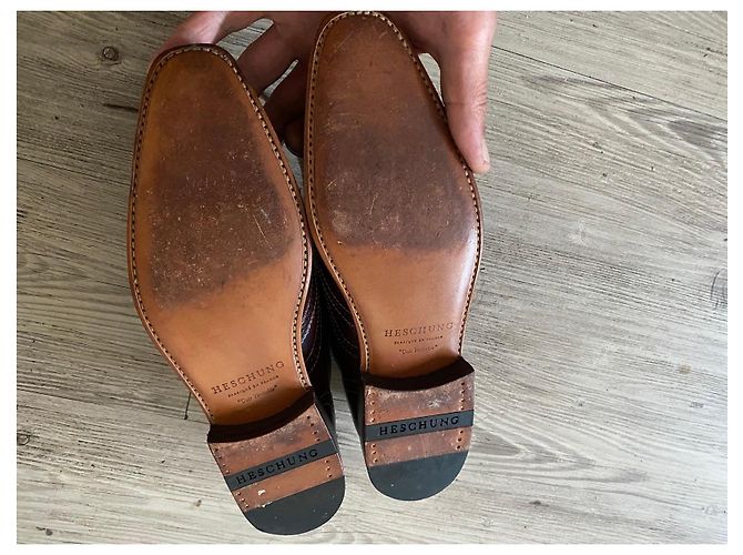 Heschung Richelieu en cuir marron - vue 6