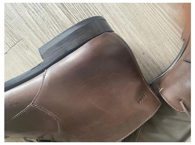 Hugo Boss BOSS Brown Leather Chukka Boots - view 3