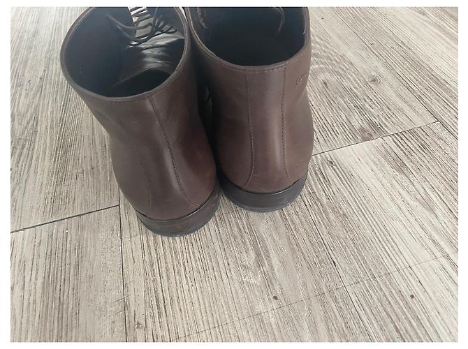 Hugo Boss BOSS Brown Leather Chukka Boots - view 7