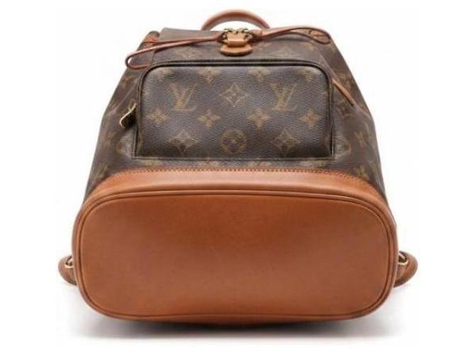 Zaino Louis Vuitton Monogram Montsouris PM Marrone Monogramma - vista 4
