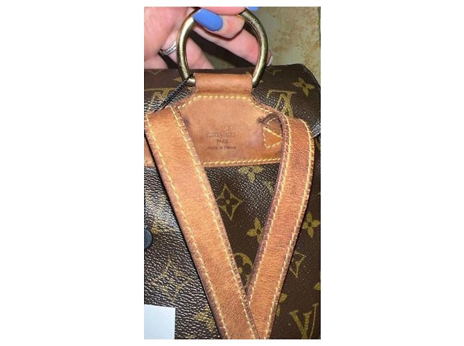 Zaino Louis Vuitton Monogram Montsouris PM Marrone Monogramma - vista 8