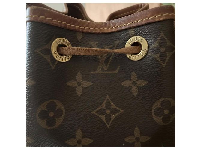 Zaino Louis Vuitton Monogram Montsouris PM Marrone Monogramma - vista 9