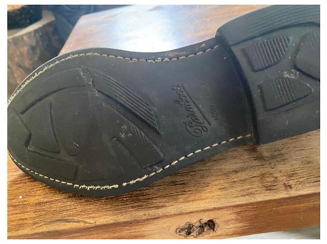 Paraboot Socrate Derby in Camoscio Marrone - vista 4