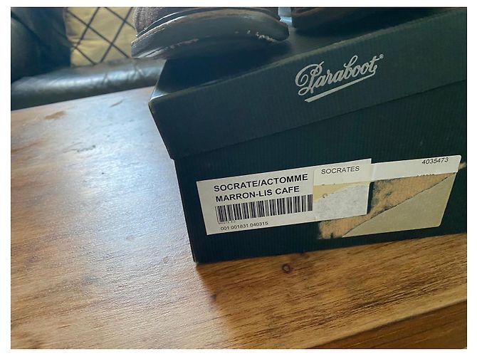 Paraboot Socrate Derby in Camoscio Marrone - vista 6