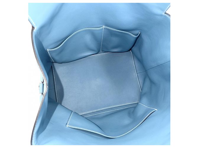 Hermès Borsa a tracolla Hermes Toolbox 26 in pelle blu - vista 4