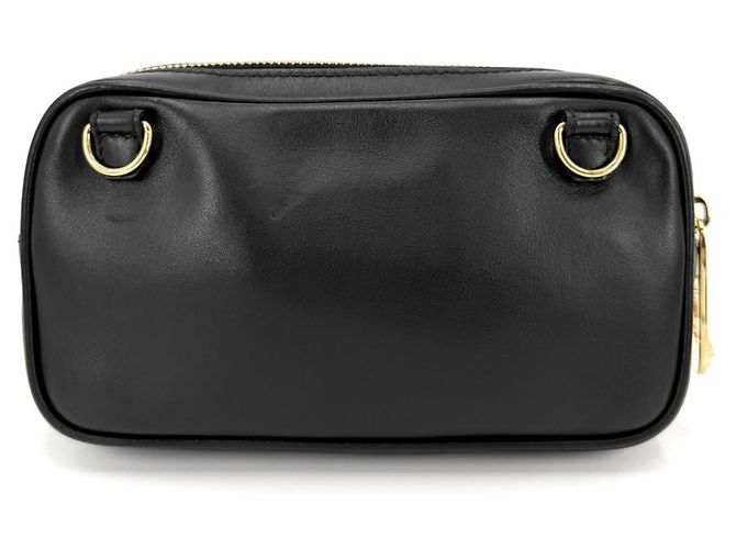 Borsa a tracolla Versace Medusa in pelle nera e oro Nero D'oro - vista 2