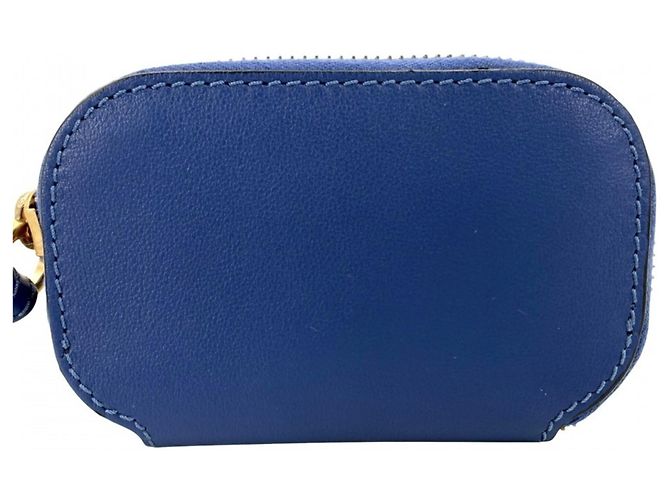 Borsa a tracolla in pelle blu Valentino Garavani - vista 2