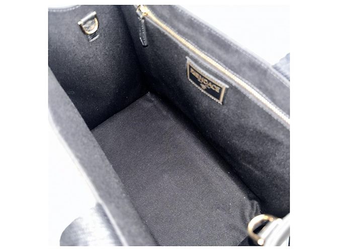 Medusa Versace x Fendi Canvas Tote Bag Schwarz Golden - Ansicht 4