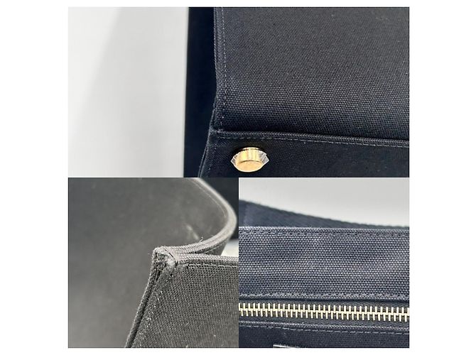 Medusa Versace x Fendi Canvas Tote Bag Schwarz Golden - Ansicht 6