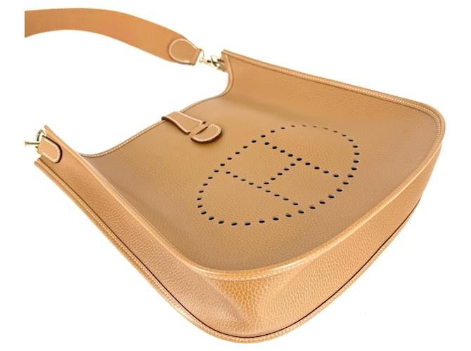 Hermès Borsa a tracolla Hermes Evelyne 1 GM Marrone - vista 3