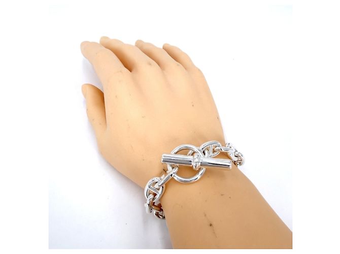 Hermès Bracciale con Charms Hermes Chaine d'Ancre MM Silver - vista 2