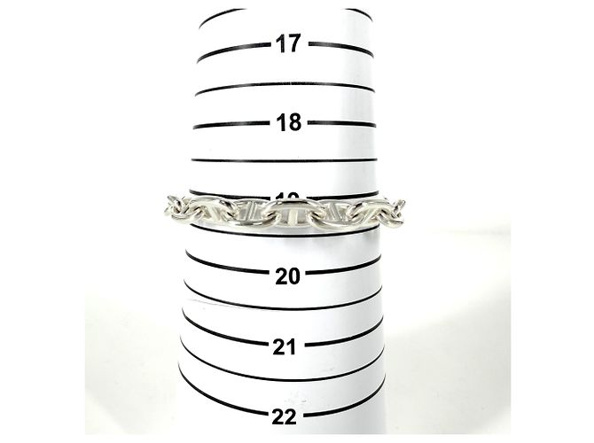 Hermès Bracciale con Charms Hermes Chaine d'Ancre MM Silver - vista 4