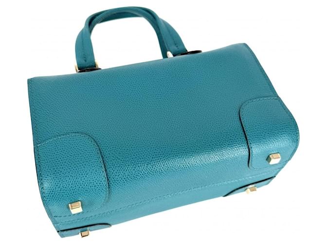Borsa Valextra Babila Mini Verde - vista 3
