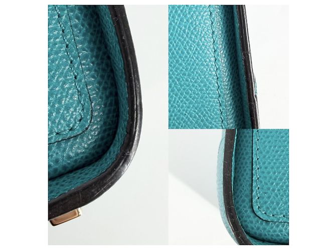 Borsa Valextra Babila Mini Verde - vista 8