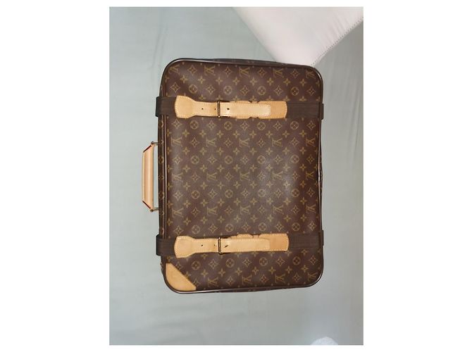 Keepall Valigia Louis Vuitton Satellite 50 Monogram Marrone Monogramma - vista 4