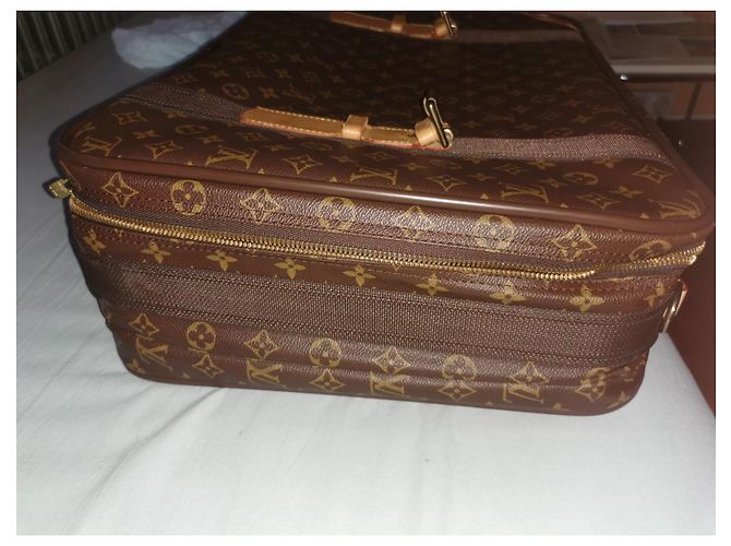 Keepall Valigia Louis Vuitton Satellite 50 Monogram Marrone Monogramma - vista 6