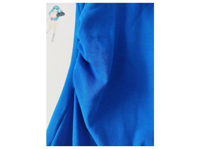 Zara Königsblaues Kleid mit seitlicher Raffung - Größe L - Ansicht 2