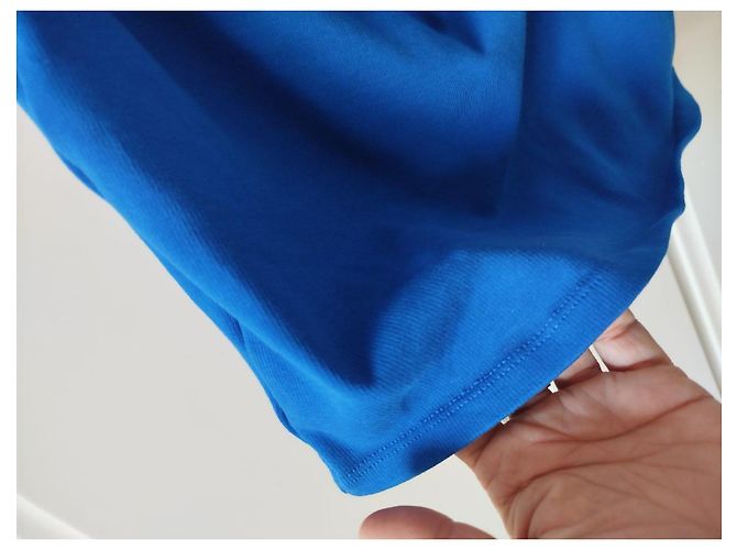 Zara Königsblaues Kleid mit seitlicher Raffung - Größe L - Ansicht 3