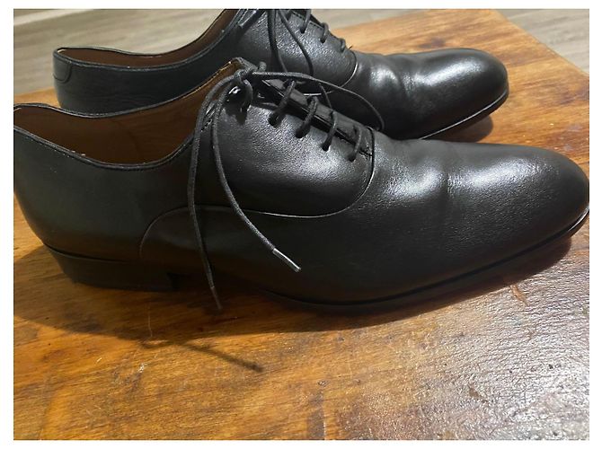 Autre Marque Loding Scarpe Stringate in Pelle Nera Nero - vista 11