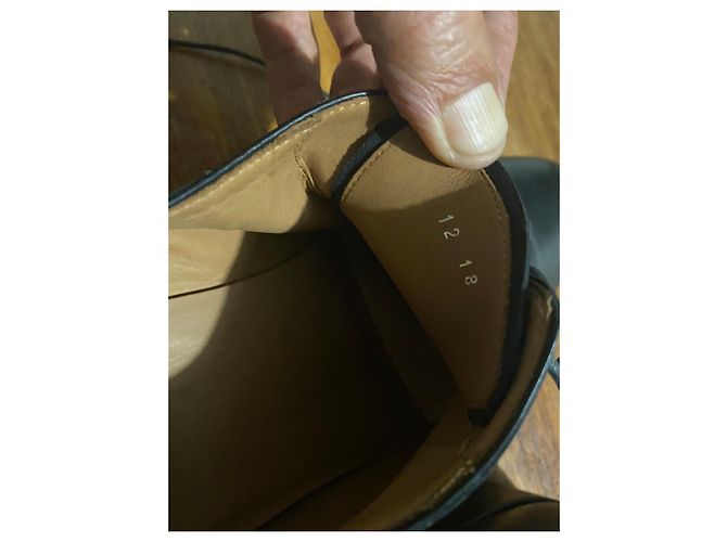 Autre Marque Loding Scarpe Stringate in Pelle Nera Nero - vista 2