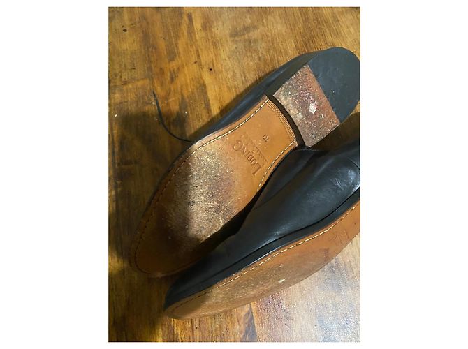 Autre Marque Loding Scarpe Stringate in Pelle Nera Nero - vista 5