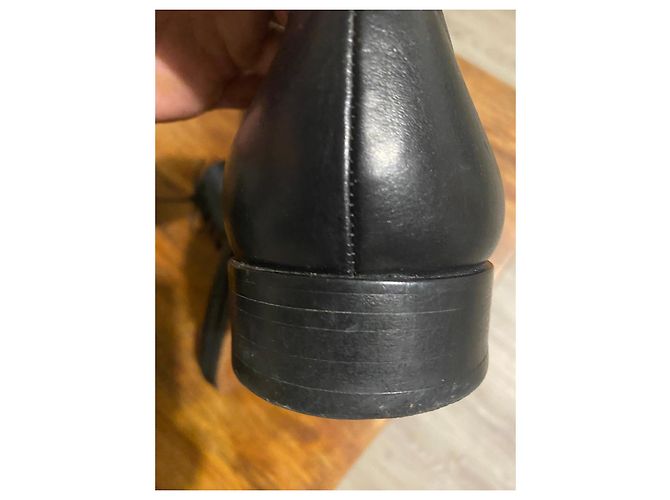 Autre Marque Loding Scarpe Stringate in Pelle Nera Nero - vista 6