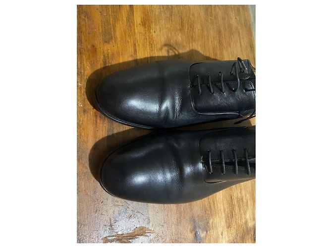 Autre Marque Loding Scarpe Stringate in Pelle Nera Nero - vista 7