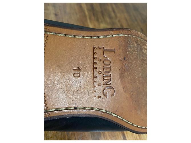 Autre Marque Loding Scarpe Stringate in Pelle Nera Nero - vista 8
