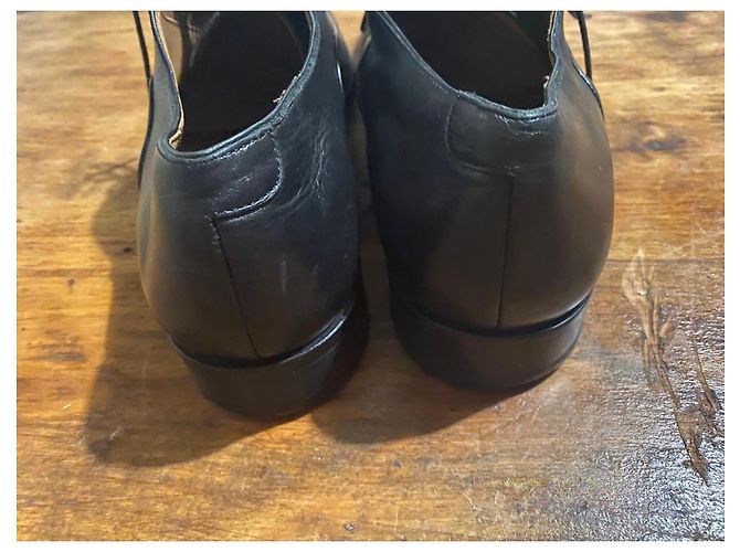 Autre Marque Loding Scarpe Stringate in Pelle Nera Nero - vista 9