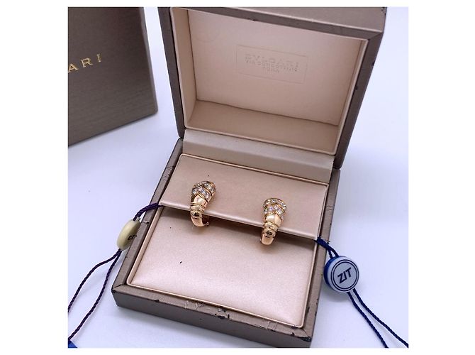 Orecchini Bulgari Serpenti in Oro e Diamanti D'oro - vista 3