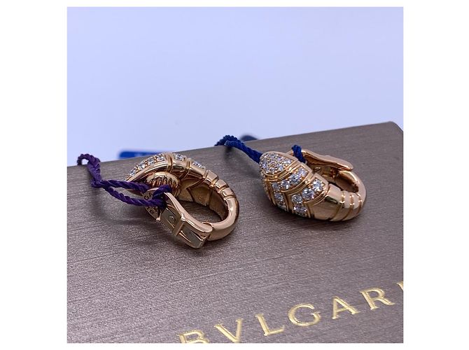 Orecchini Bulgari Serpenti in Oro e Diamanti D'oro - vista 7