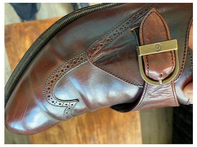 Scarpe Monk Strap Bally in Pelle Marrone - vista 4